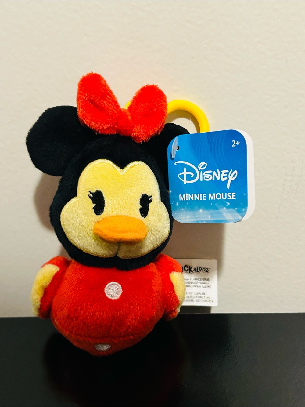 NEW!! Duckalooz Disney Minnie Mouse Plush Duck Clip On Keychain (NWT)